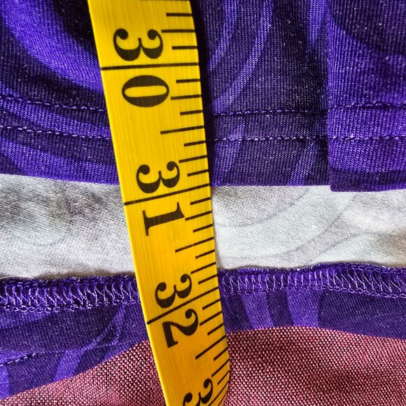 Babs Vancouver - Boutique Tunic in Purple Circles & Swirls, Inset Black - Picture 9 of 9